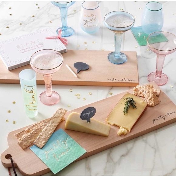 Gourmet Cheese Knives & Cheese Markers Set for Charcuterie Board NWT - Picture 4 of 9